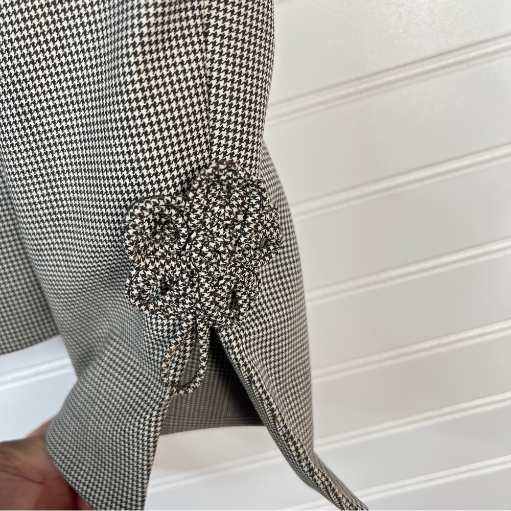 Escada Blazer Houndstooth Blazer Jacket Sz 34 Wool Office Clessic - Picture 4 of 16